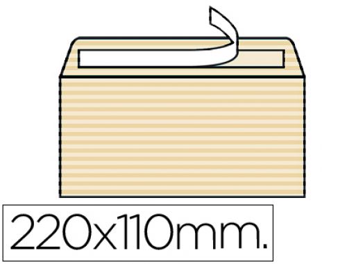 Envelope liderpapel americano amarelado 110x220 mm tira de silicone pack de 250 unidades , Liderpapel , 31928 , 8423473319288